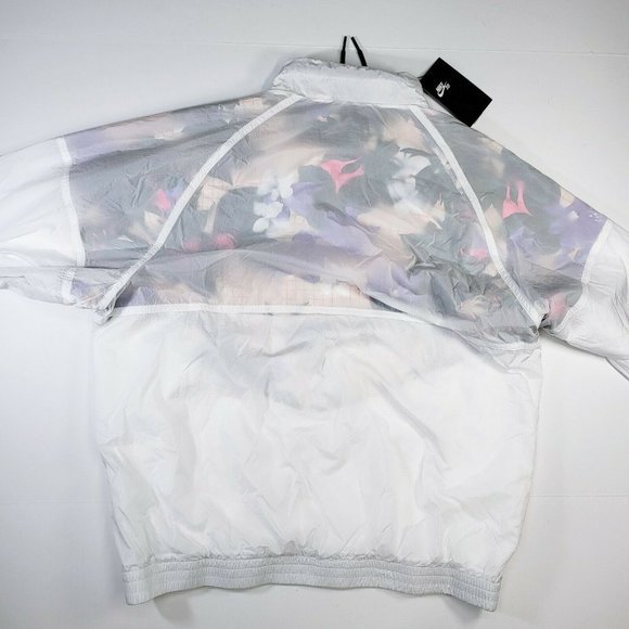 Nike SB Paradise Windbreaker Men's Skateboarding Jacket White Floral DD0368-100 - Picture 2 of 9